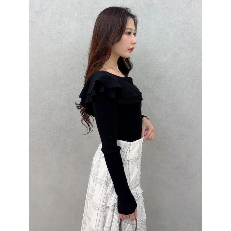 編み変化ラッフルコンパクト | MERCURYDUO | 詳細画像12 