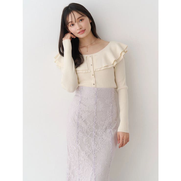 編み変化ラッフルコンパクト | MERCURYDUO | 詳細画像7 