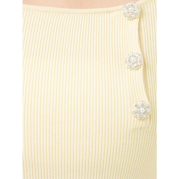 サイドビジューボタンパフスリーブニット | MERCURYDUO | 詳細画像36 