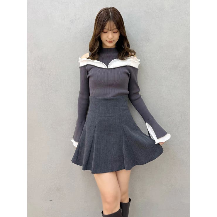 プリーツフリル使いニット | MERCURYDUO | 詳細画像5 