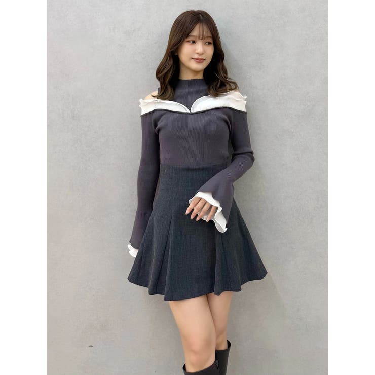 プリーツフリル使いニット | MERCURYDUO | 詳細画像6 