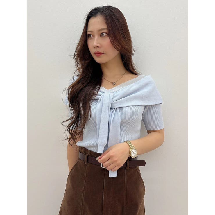 レイヤードライクツイストニット | MERCURYDUO | 詳細画像12 