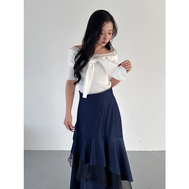 レイヤードライクツイストニット | MERCURYDUO | 詳細画像8 