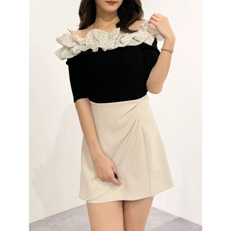 2WAY異素材ランダムラッフルニット | MERCURYDUO | 詳細画像28 