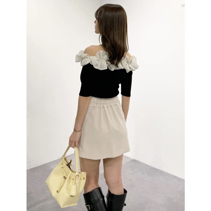 2WAY異素材ランダムラッフルニット | MERCURYDUO | 詳細画像30 