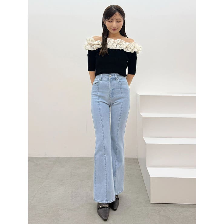 2WAY異素材ランダムラッフルニット | MERCURYDUO | 詳細画像31 