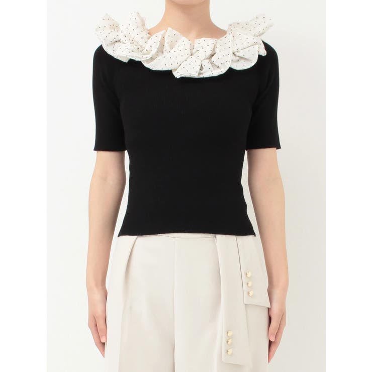 2WAY異素材ランダムラッフルニット | MERCURYDUO | 詳細画像45 