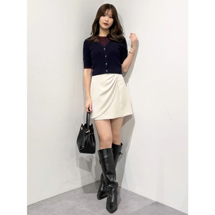 バイカラーフェイクレイヤードニット | MERCURYDUO | 詳細画像23 