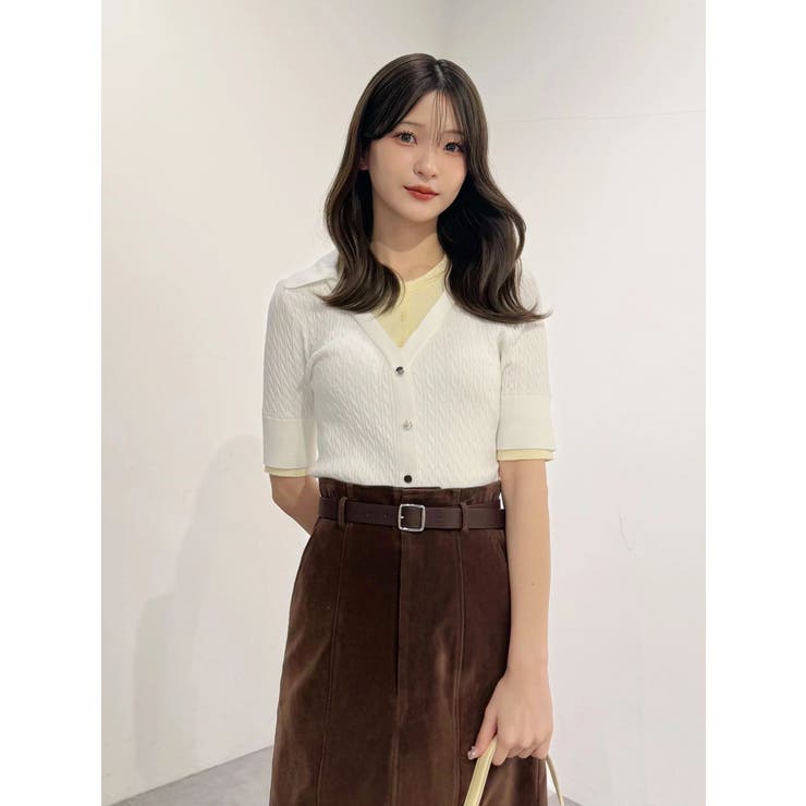 バイカラーフェイクレイヤードニット | MERCURYDUO | 詳細画像29 