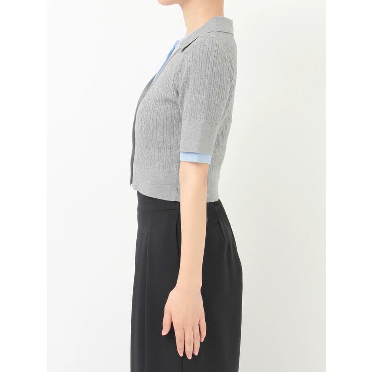 バイカラーフェイクレイヤードニット | MERCURYDUO | 詳細画像33 