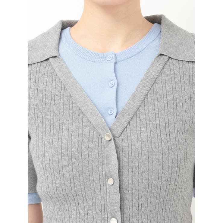 バイカラーフェイクレイヤードニット | MERCURYDUO | 詳細画像35 