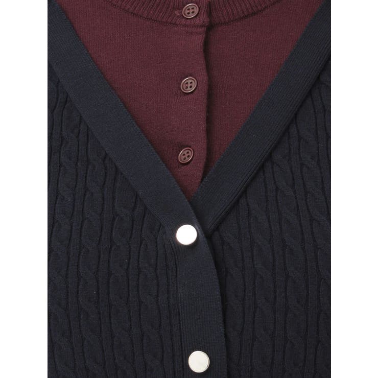 バイカラーフェイクレイヤードニット | MERCURYDUO | 詳細画像41 