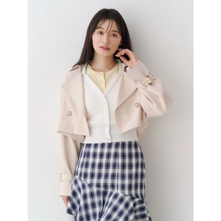 バイカラーフェイクレイヤードニット | MERCURYDUO | 詳細画像6 