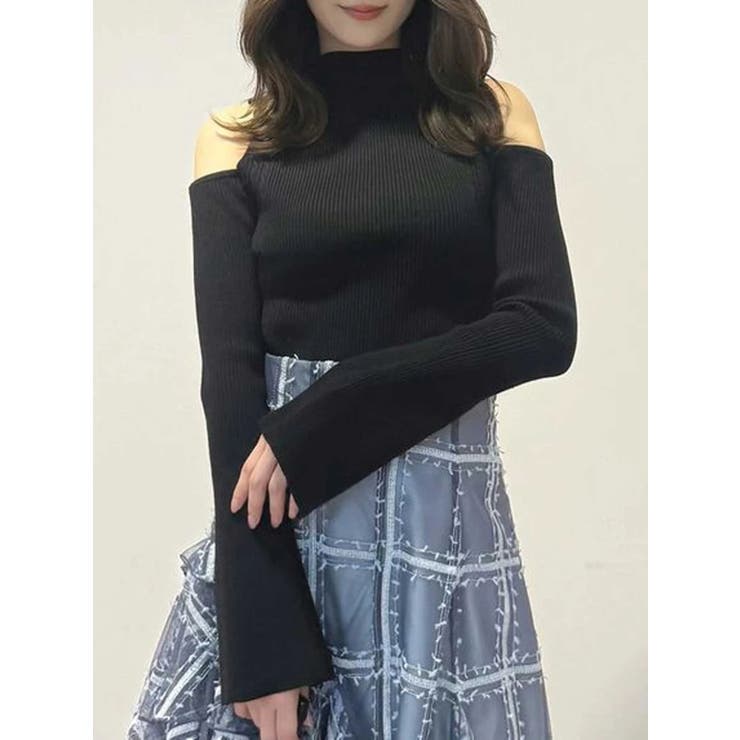 ケーブルパネルハイネックニット | MERCURYDUO | 詳細画像1 