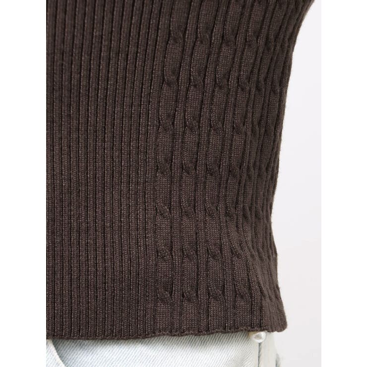 ケーブルパネルハイネックニット | MERCURYDUO | 詳細画像30 