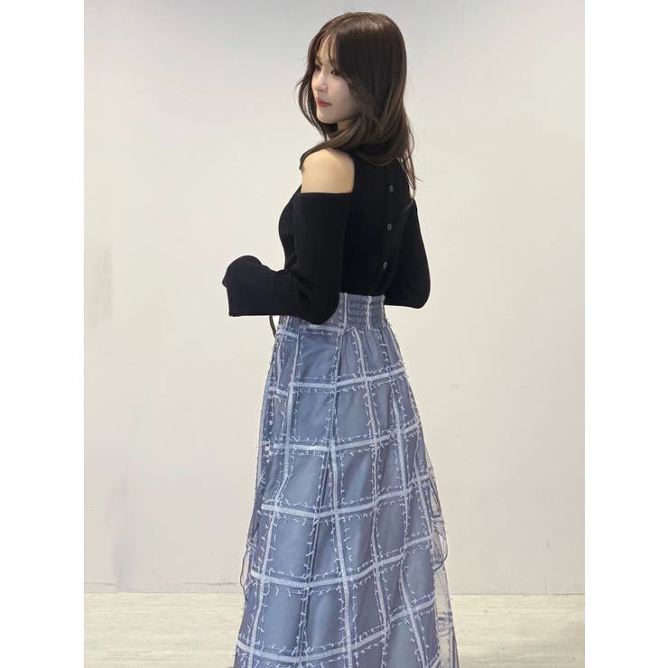 ケーブルパネルハイネックニット | MERCURYDUO | 詳細画像7 