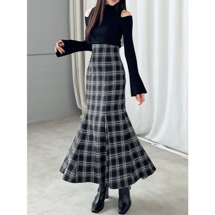 ショルダースリットナローストラップニット | MERCURYDUO | 詳細画像18 