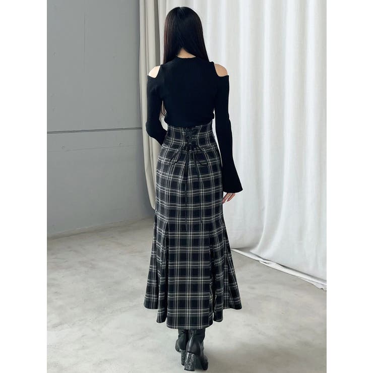 ショルダースリットナローストラップニット | MERCURYDUO | 詳細画像20 