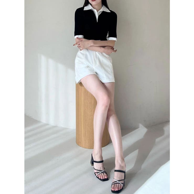 シャツレイヤードライクハーフスリーブニット | MERCURYDUO | 詳細画像19 