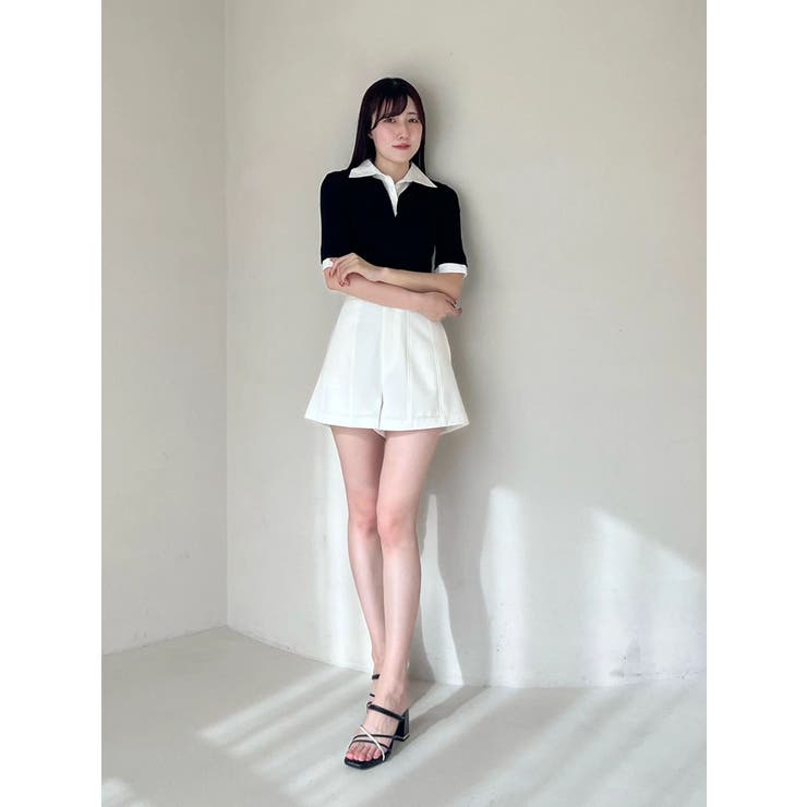 シャツレイヤードライクハーフスリーブニット | MERCURYDUO | 詳細画像21 