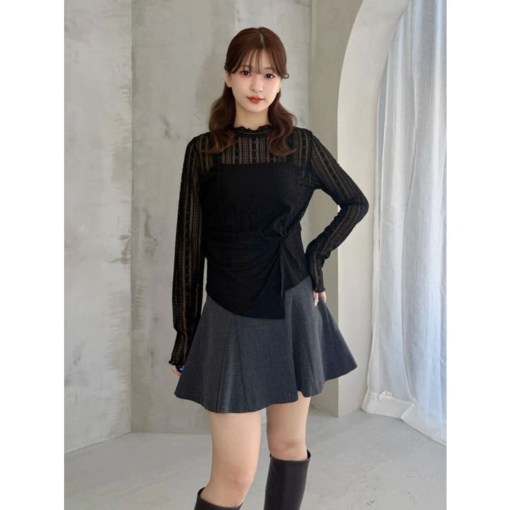 カットレースアシメトップス | MERCURYDUO | 詳細画像13 