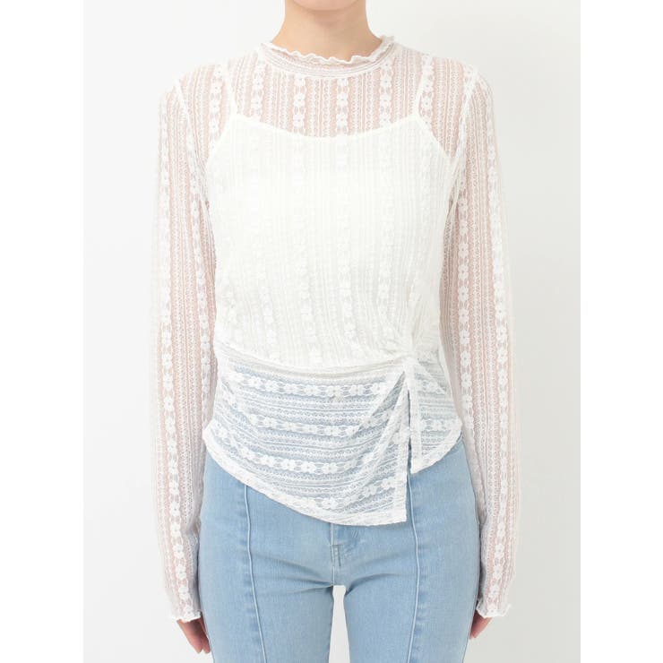 カットレースアシメトップス | MERCURYDUO | 詳細画像20 