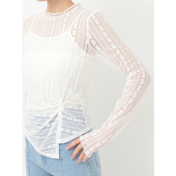 カットレースアシメトップス | MERCURYDUO | 詳細画像24 