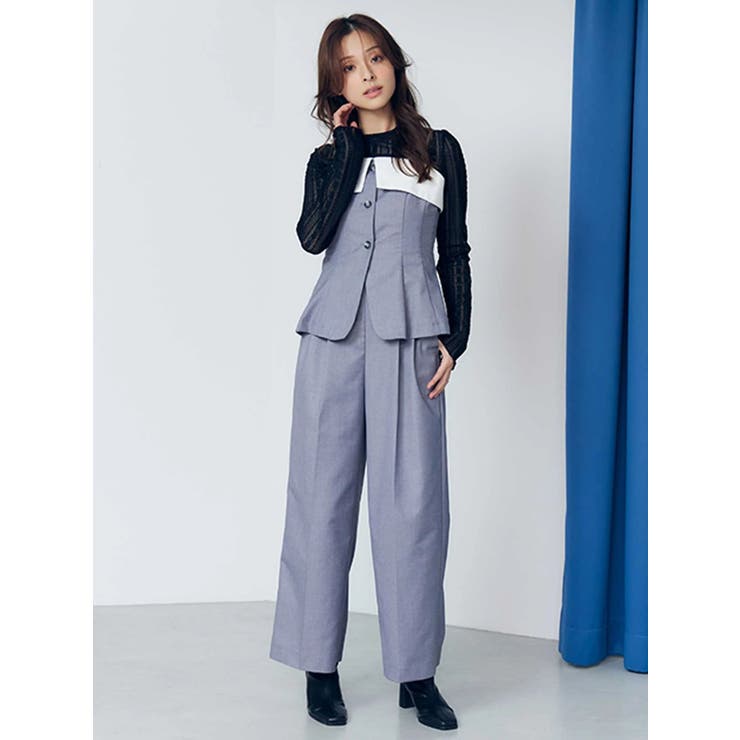 カットレースアシメトップス | MERCURYDUO | 詳細画像4 