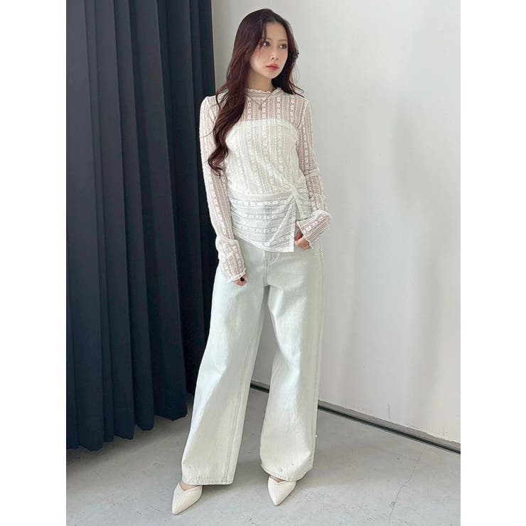 カットレースアシメトップス | MERCURYDUO | 詳細画像8 