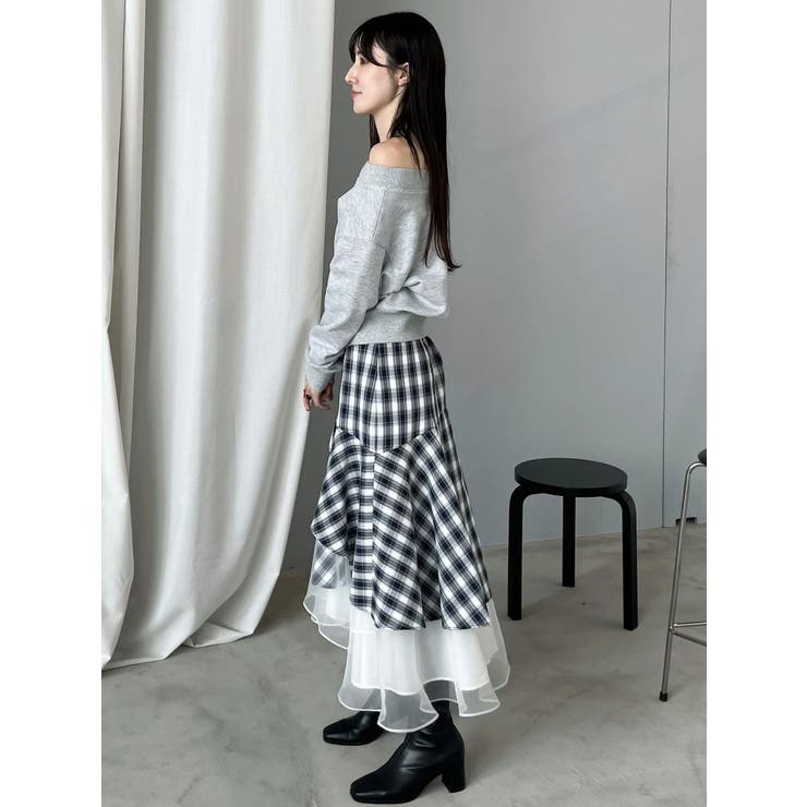 裏毛オフショルトップス | MERCURYDUO | 詳細画像5 