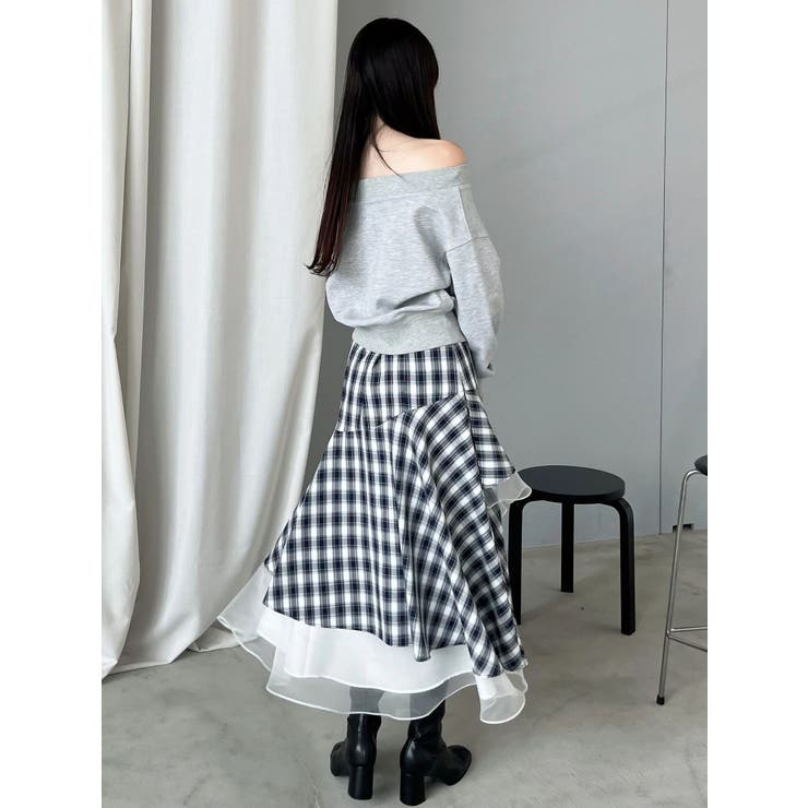 裏毛オフショルトップス | MERCURYDUO | 詳細画像6 