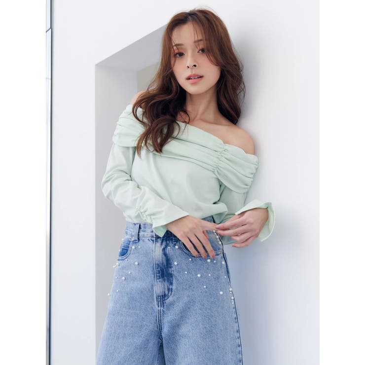 【FILA別注】裏毛オフショルトップス | MERCURYDUO | 詳細画像1 