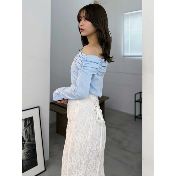 【FILA別注】裏毛オフショルトップス | MERCURYDUO | 詳細画像7 