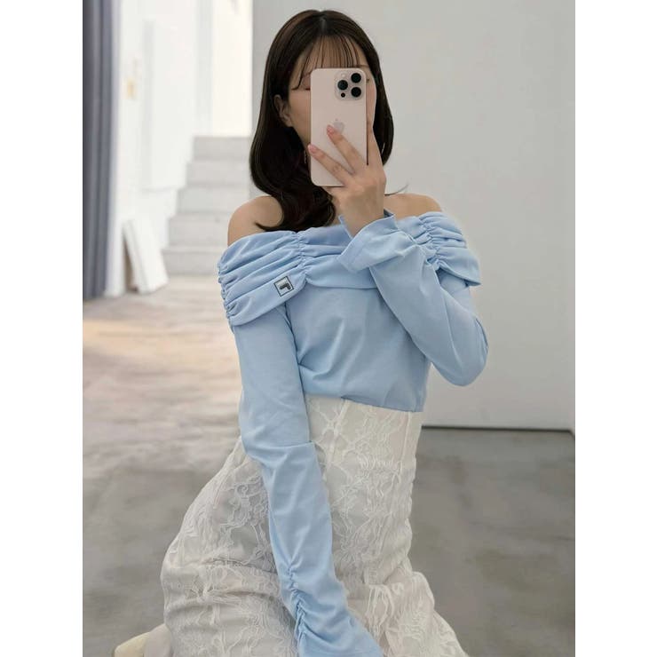 【FILA別注】裏毛オフショルトップス | MERCURYDUO | 詳細画像8 