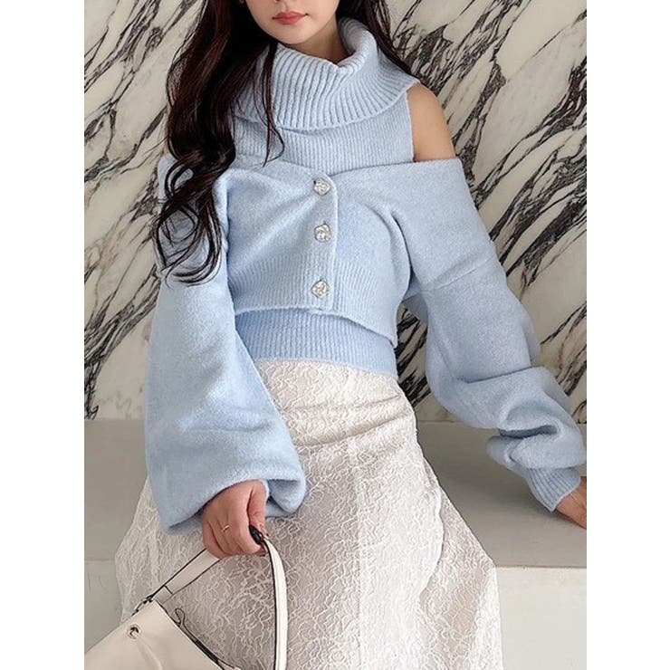 アイスブルー | オフタートルアンサンブル | MERCURYDUO