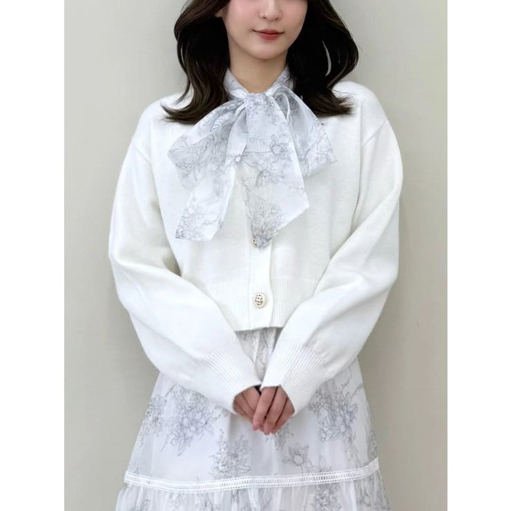 金ボタンボリュームスリーブカーデ | MERCURYDUO | 詳細画像12 