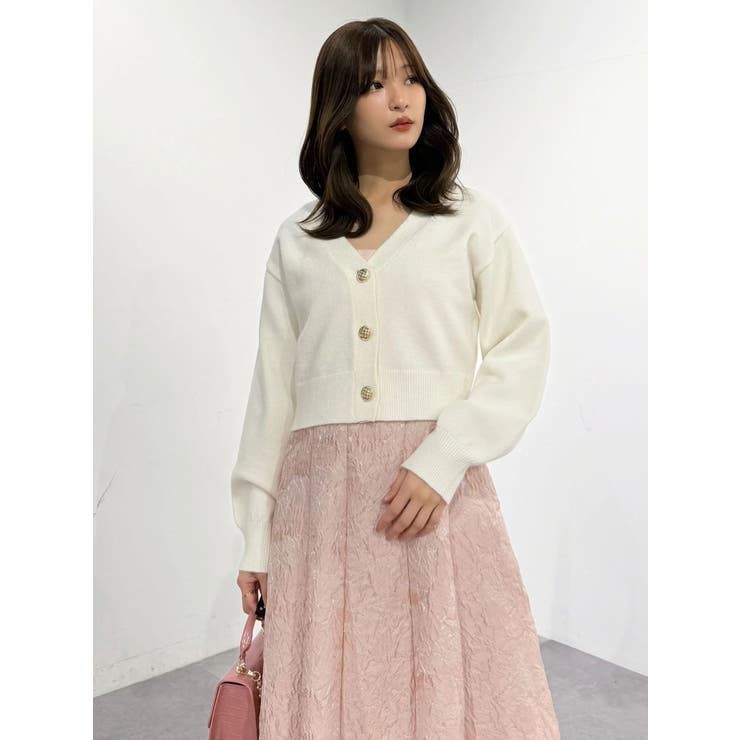 金ボタンボリュームスリーブカーデ | MERCURYDUO | 詳細画像19 