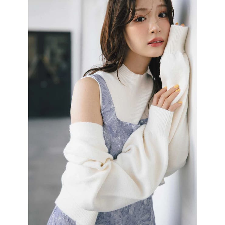 金ボタンボリュームスリーブカーデ | MERCURYDUO | 詳細画像2 