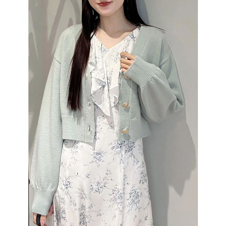 金ボタンボリュームスリーブカーデ | MERCURYDUO | 詳細画像24 