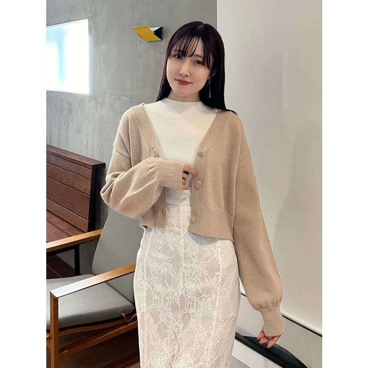 金ボタンボリュームスリーブカーデ | MERCURYDUO | 詳細画像29 