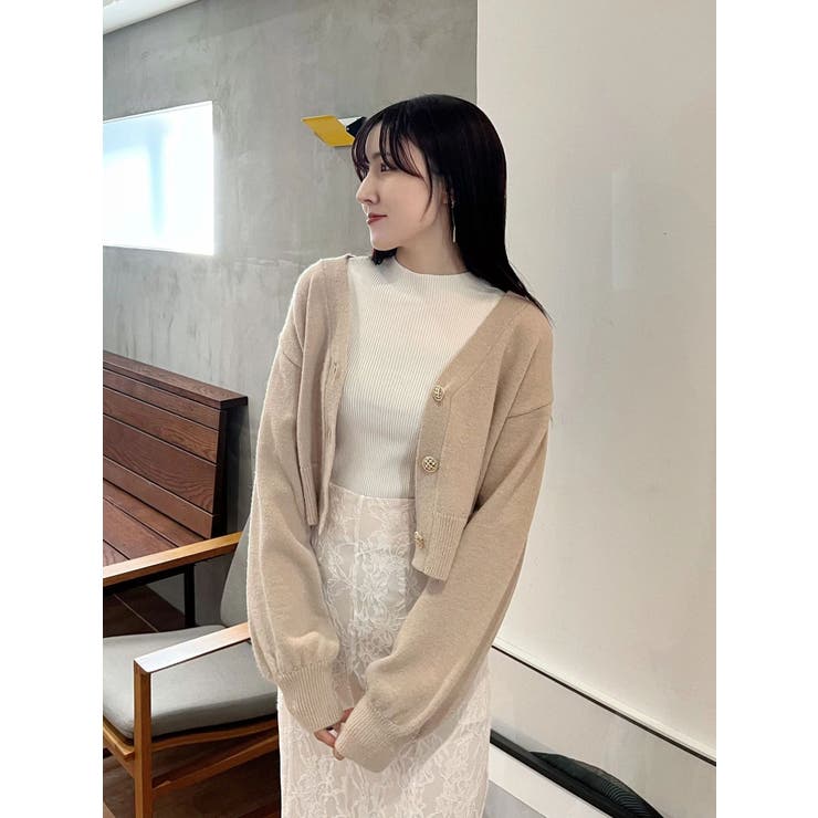 金ボタンボリュームスリーブカーデ | MERCURYDUO | 詳細画像30 