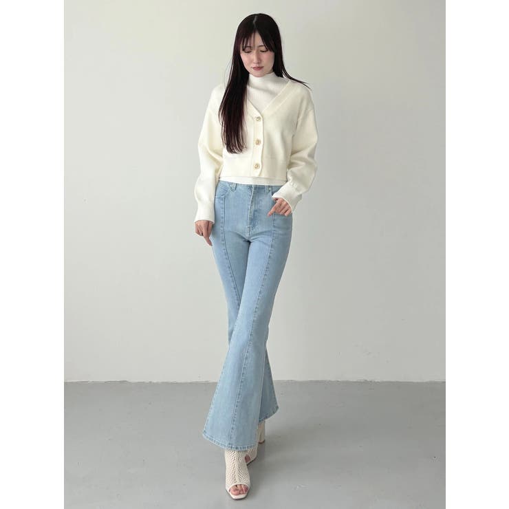 金ボタンボリュームスリーブカーデ | MERCURYDUO | 詳細画像8 