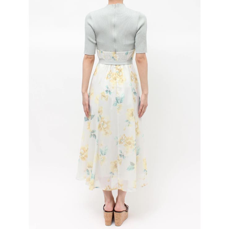 花柄ドッキングハーフスリーブワンピース | MERCURYDUO | 詳細画像27 