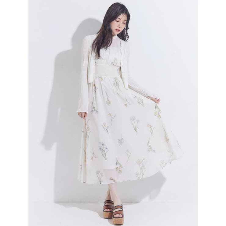 花柄バックレースアップワンピース | MERCURYDUO | 詳細画像32 