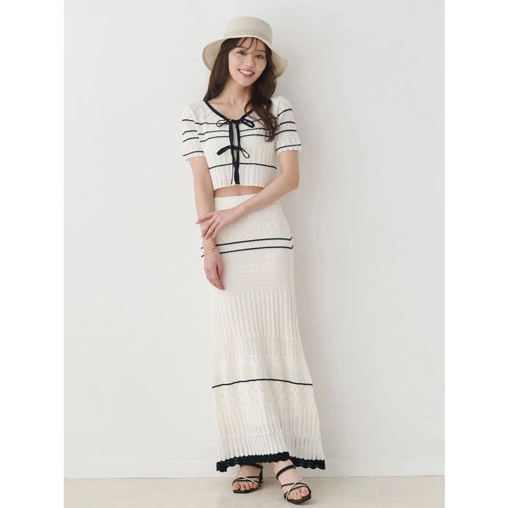 クロシェ風ニットセットアップ | MERCURYDUO | 詳細画像1 