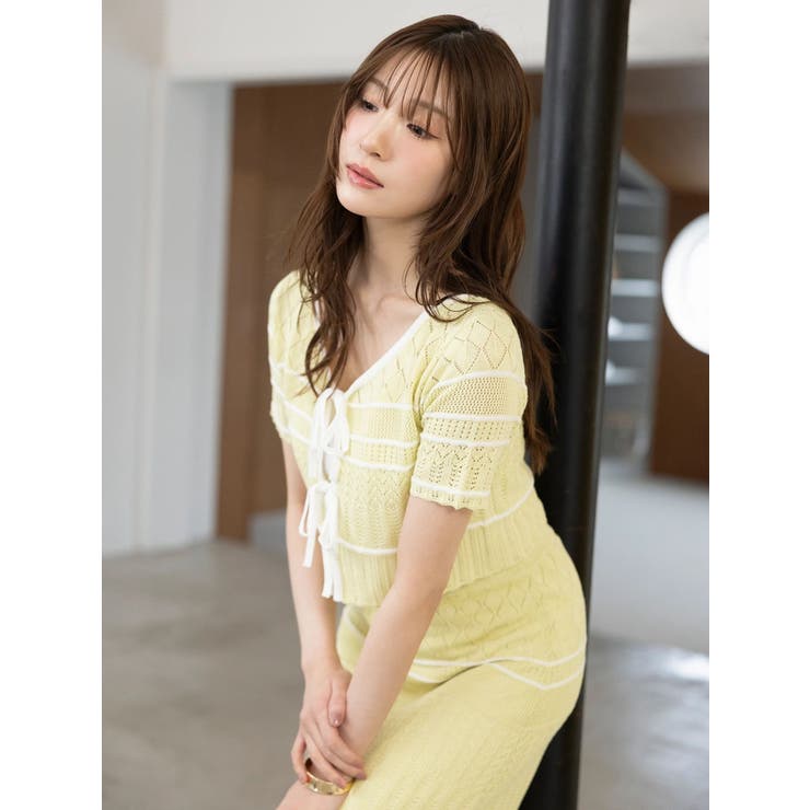 クロシェ風ニットセットアップ | MERCURYDUO | 詳細画像5 