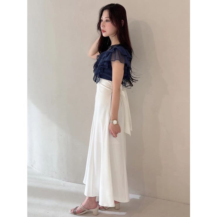 2WAYラッフルブラウスドッキングワンピース | MERCURYDUO | 詳細画像10 