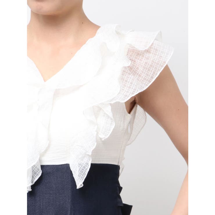 2WAYラッフルブラウスドッキングワンピース | MERCURYDUO | 詳細画像18 