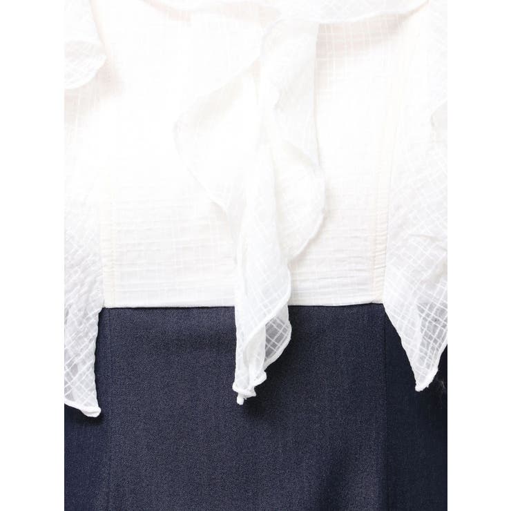 2WAYラッフルブラウスドッキングワンピース | MERCURYDUO | 詳細画像23 