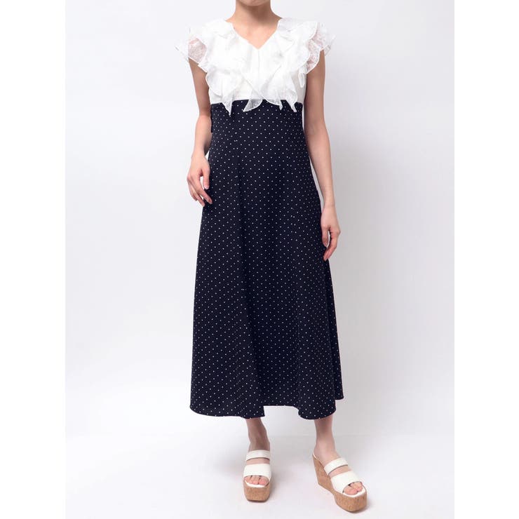 ミックス | 2WAYラッフルブラウスドッキングワンピース | MERCURYDUO